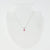 Jonathan Rout - necklace - pink circle gem