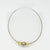 Jonathan Rout - choker necklace - silver+yellow/white orbs