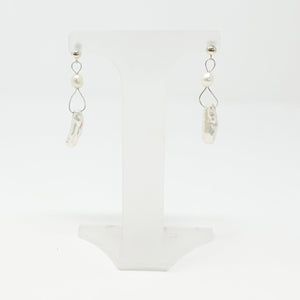 Jonathan Rout -  Classic earrings - Freshwater pearl dangle