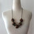 Beads Of Joy - Sienna Moss Burgundy Brown with Black Cord