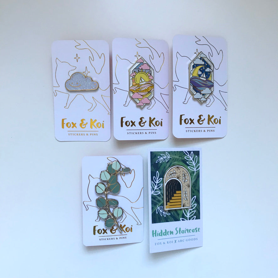 TOSH - FOX & KOI pins - Various Designs