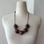 Beads Of Joy - Purple Orange Rust Blue with Black Cord