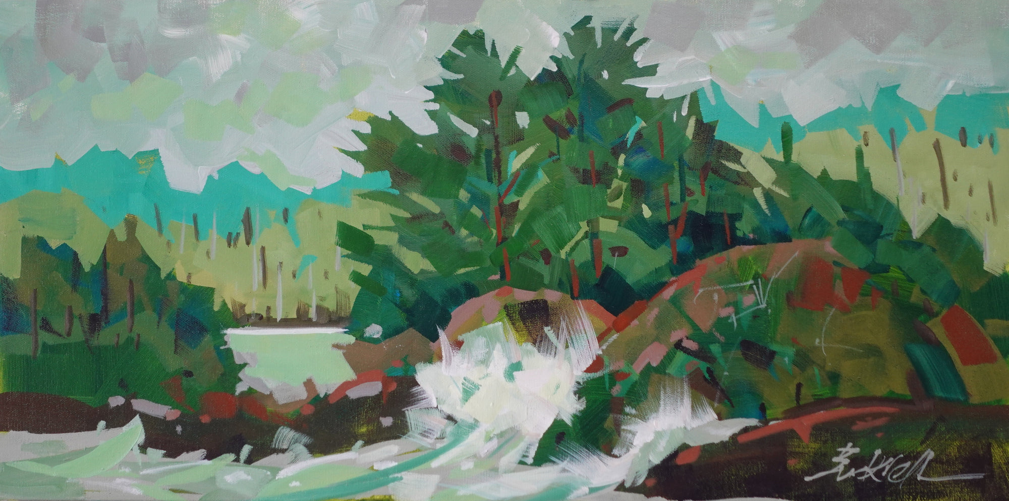Brian Buckrell - painting - Chesterman in Green