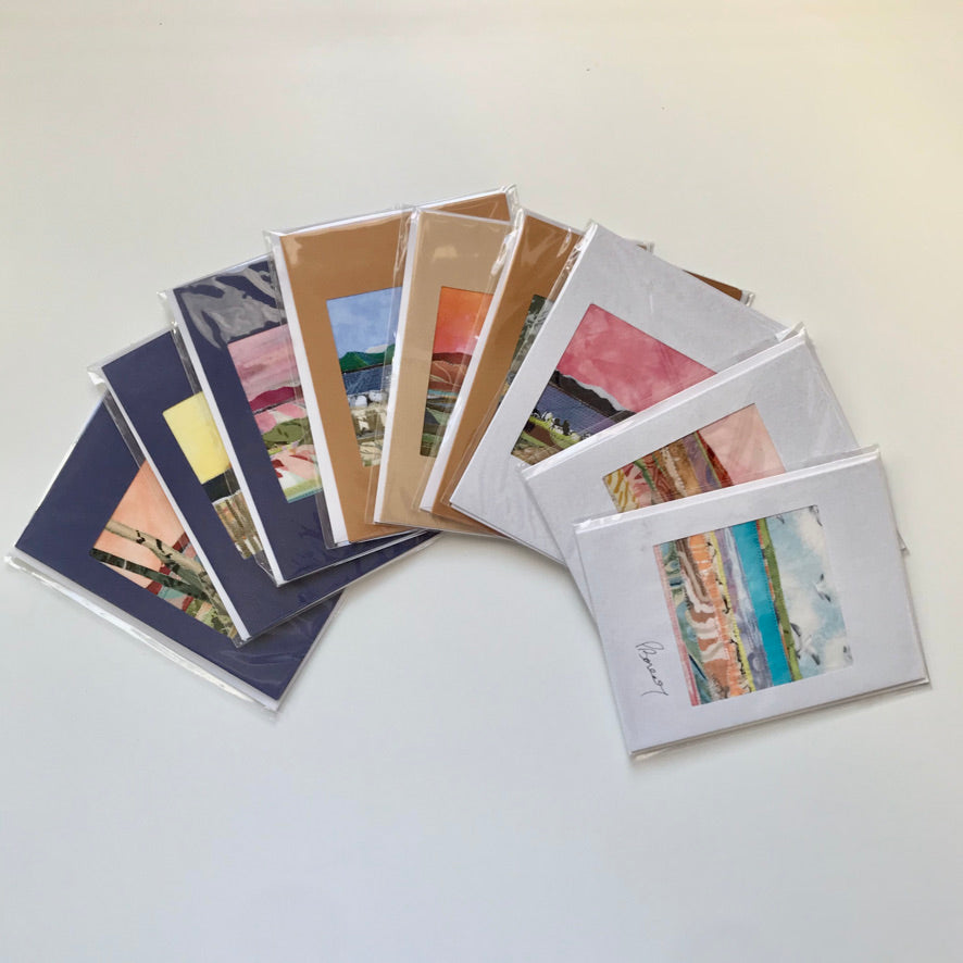 TOSH Cards - Pat Borecky - Original Fabric Landscape Cards - Various