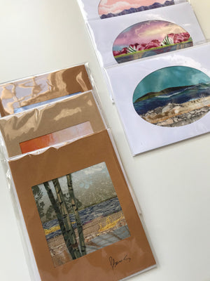 TOSH Cards - Pat Borecky - Original Fabric Landscape Cards - Various