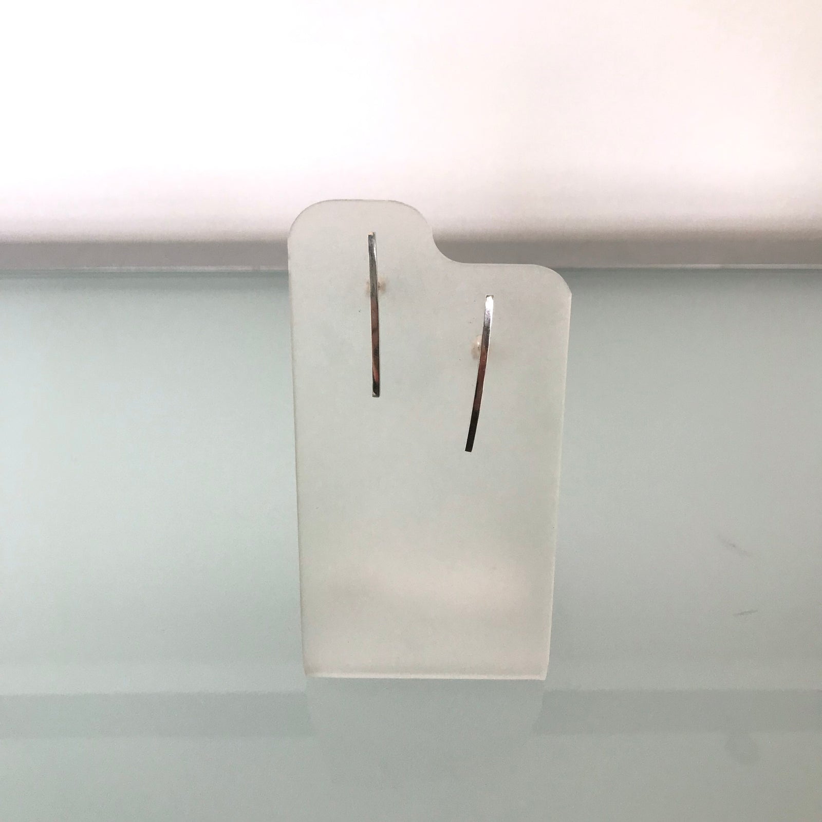 Jonathan Rout -  Earrings - Silver Bar