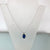 Jonathan Rout -  Necklace - Lab Grown Sapphire Silver Chain