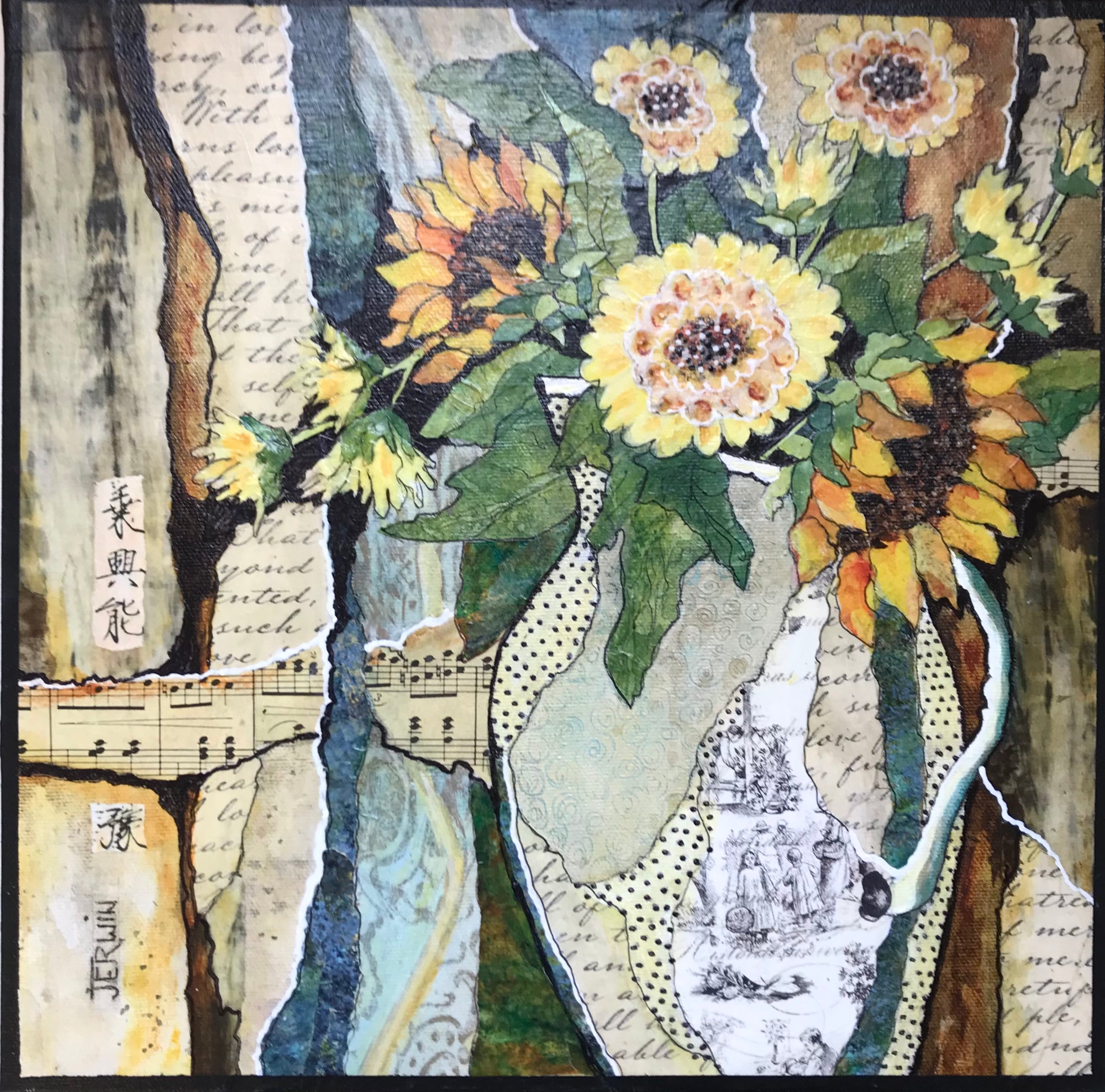 Janice Erwin - painting - Everlasting Bouquet