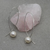 Mindan's Designs - Jewellery - Pearl Cross Over Earrings