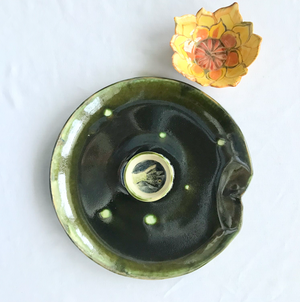 Linda Walton - Pottery - Porcelain Lily Platter and Bowl