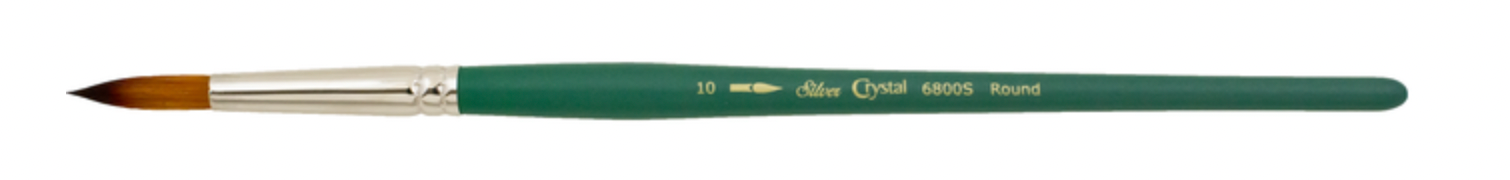 Silver Brush - Crystal Round Brushes