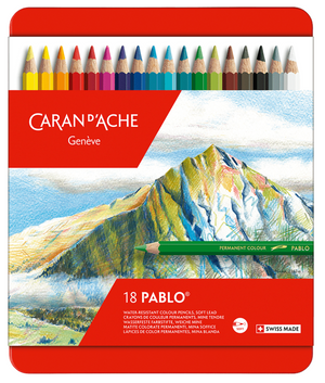 Caran D'Ache - 18 Pablo Colour Pencils