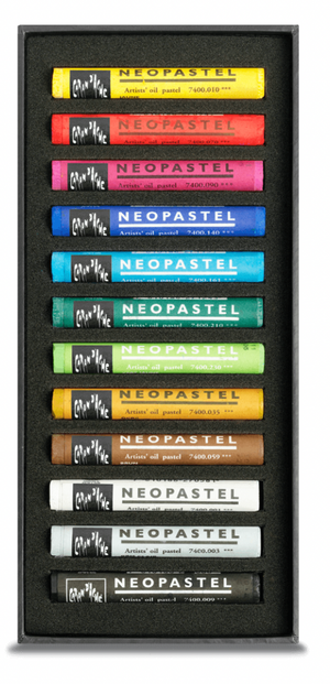 Caran D'Ache -  Neopastel - 12 Assorted colours