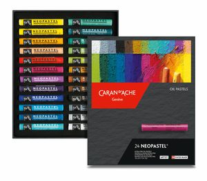 Caran D'Ache -  Neopastel - 24 Assorted colours