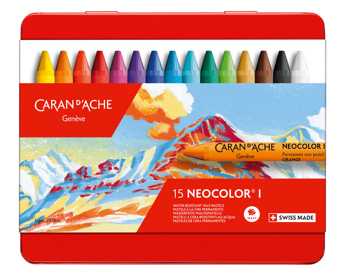 Caran D'Ache - Neocolor l - 15 Assorted Colours