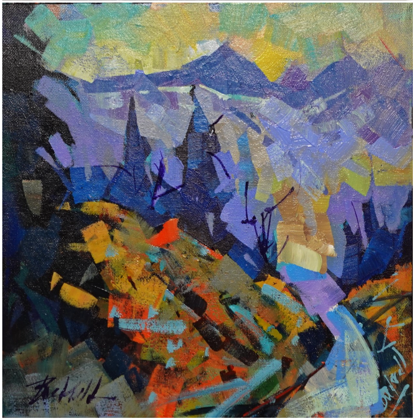 Brian Buckrell - painting - Hike Up