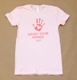 Womens Short Sleeve T-shirt: Wash Your Hands
